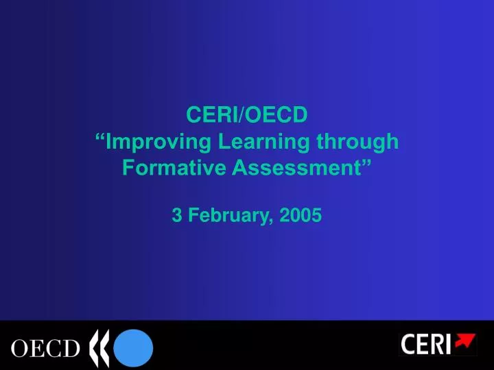 ceri oecd improving learning through formative assessment 3 february 2005