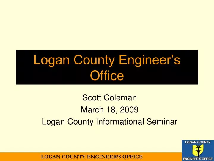 logan county engineer s office