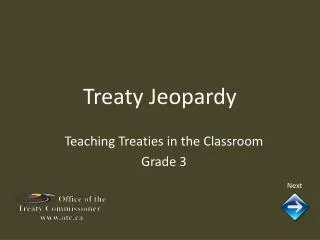 Treaty Jeopardy