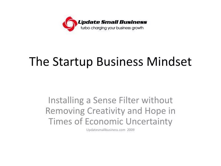 the startup business mindset