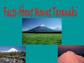 Facts About Mount Taranaki