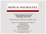 MEDICAL MALPRACTICE - slide 1