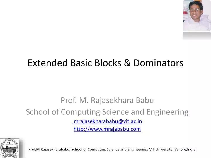 extended basic blocks dominators