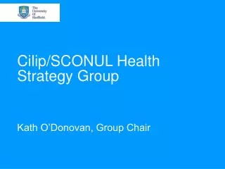 Cilip/SCONUL Health Strategy Group