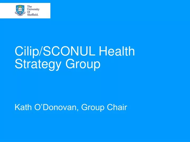 cilip sconul health strategy group