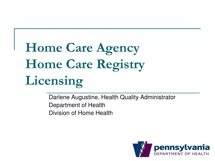 home care agency home care registry licensing