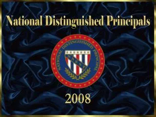 National Distinguished Principals