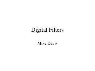 Digital Filters