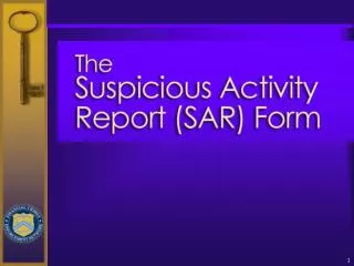Suspicious Activity Report