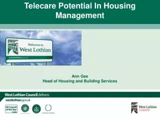 Ann Gee Head of Housing and Building Services