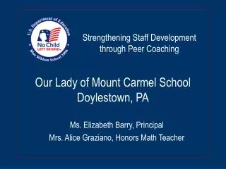 Our Lady of Mount Carmel School Doylestown, PA