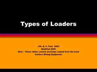 Types of Loaders