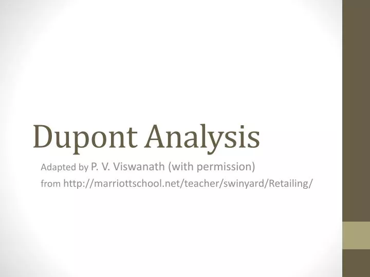dupont analysis