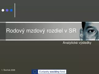 Rodový mzdový rozdiel v SR