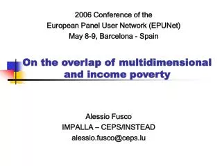 On the overlap of multidimensional and income poverty