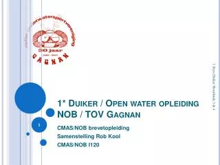 1 duiker open water opleiding nob tov gagnan
