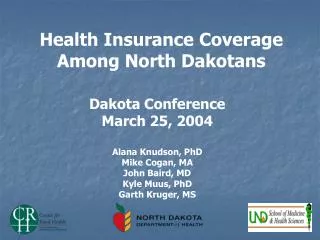 Health Insurance Coverage Among North Dakotans
