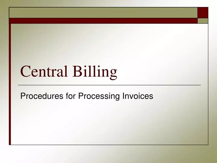 central billing
