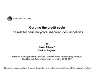 Curbing the credit cycle
