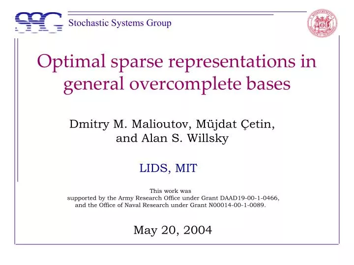 optimal sparse representations in general overcomplete bases