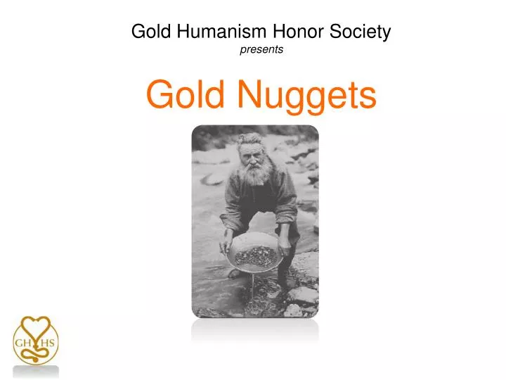 gold humanism honor society presents