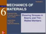 Shearing Stresses in Beams and Thin-Walled Members - slide 1