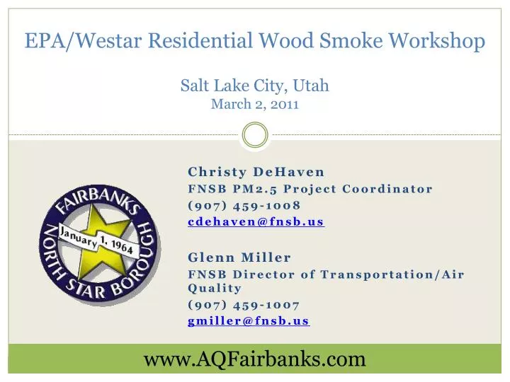 epa westar residential wood smoke workshop