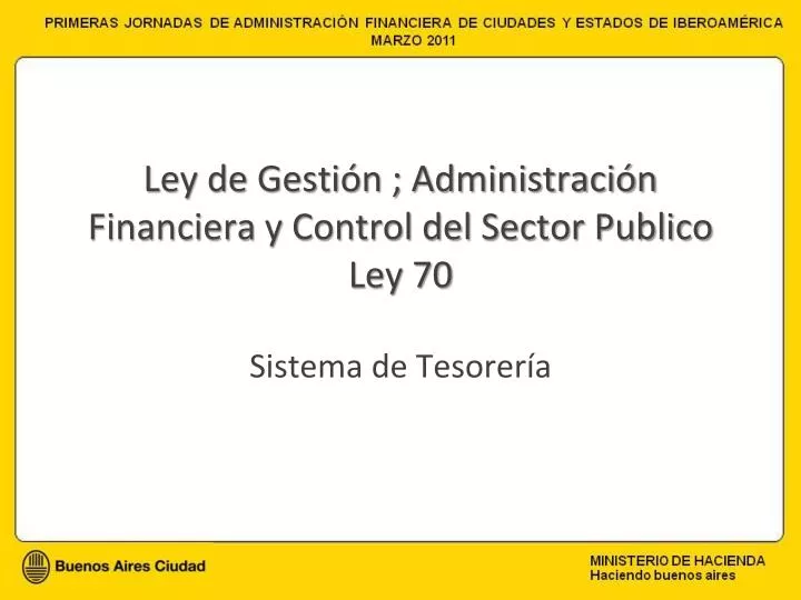ley de gesti n administraci n financiera y control del sector publico ley 70