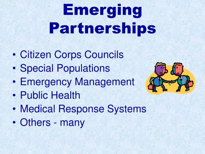 emerging partnerships
