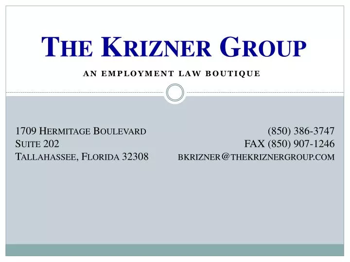 the krizner group