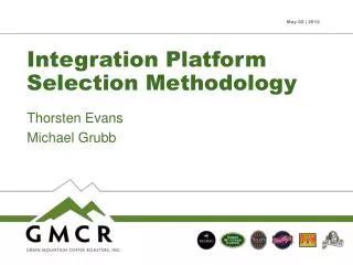 Integration Platform Selection Methodology