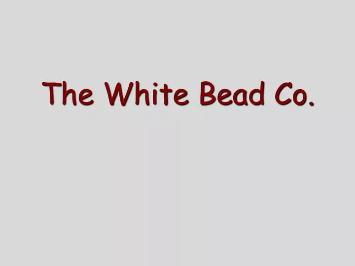 the white bead co
