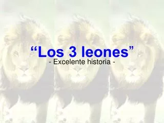 “Los 3 leones ”
