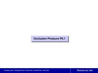 Occlusion Pressure P0.1