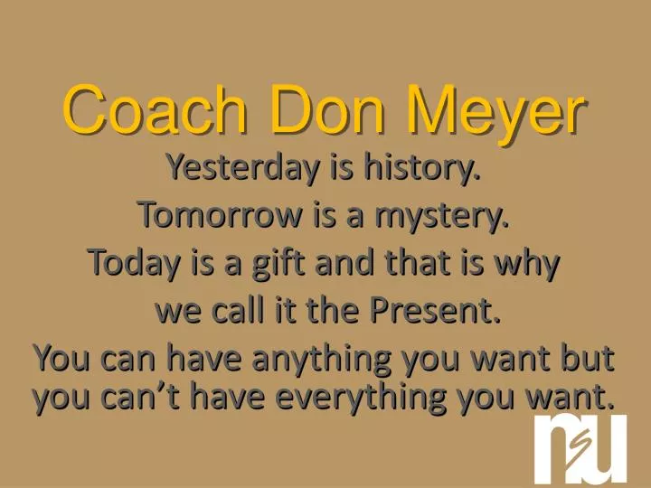 coach don meyer