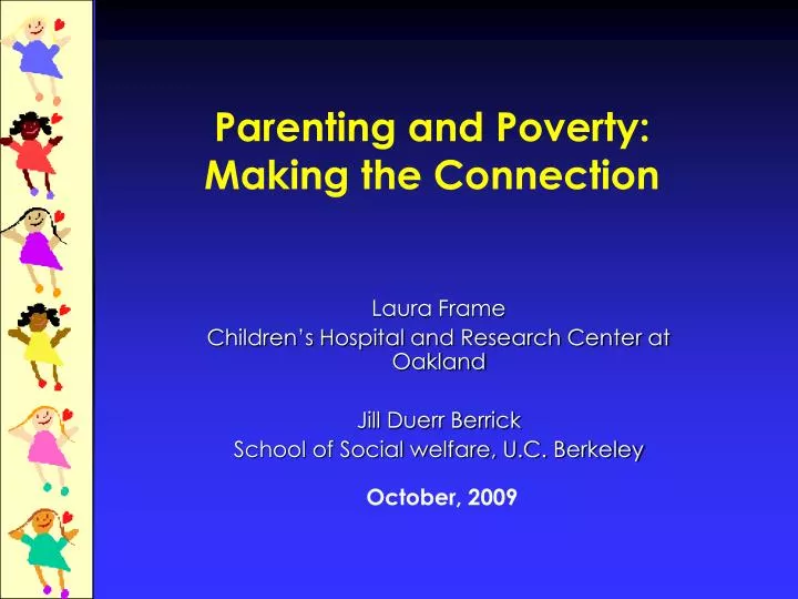 parenting and poverty making the connection