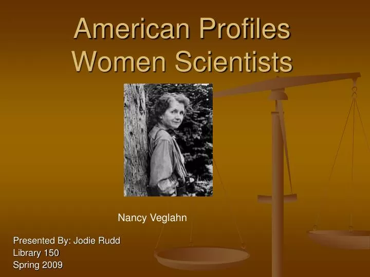 american profiles women scientists