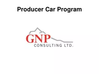 Producer Car Program