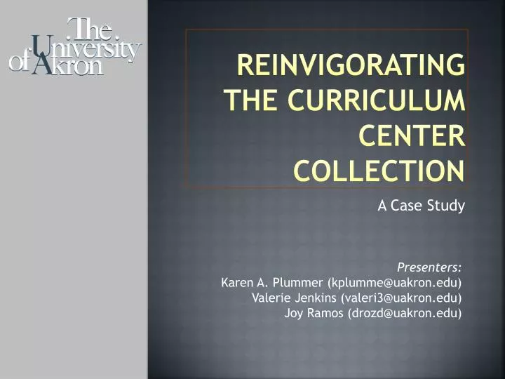 reinvigorating the curriculum center collection