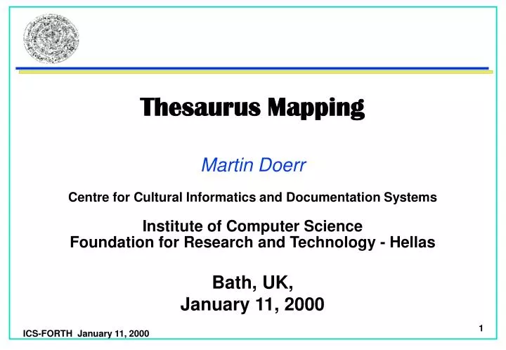 thesaurus mapping