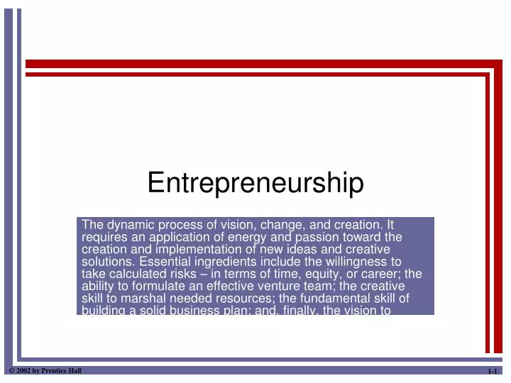 entrepreneurship