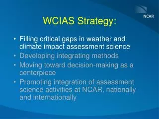 WCIAS Strategy: