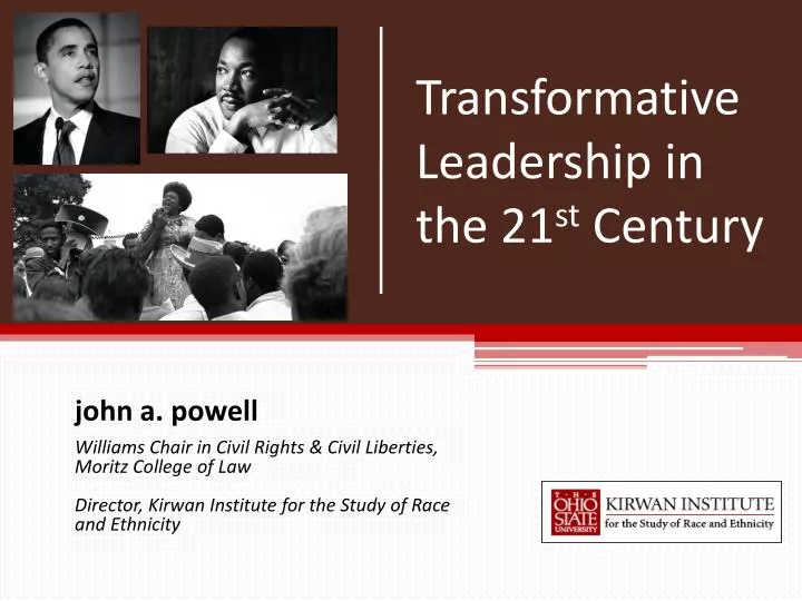 transformative leadership in the 21 st century