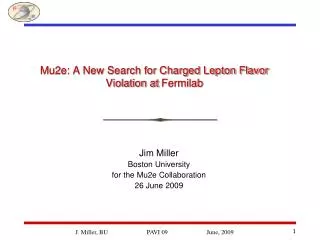 Mu2e: A New Search for Charged Lepton Flavor Violation at Fermilab