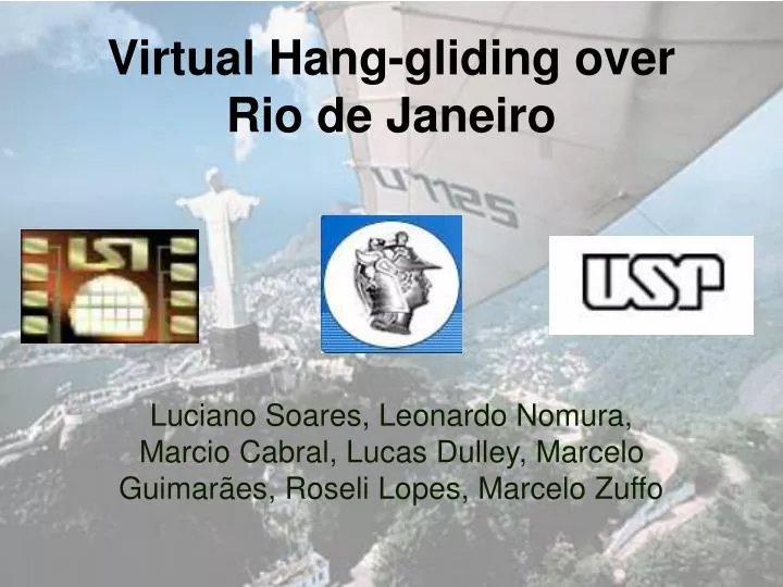 virtual hang gliding over rio de janeiro