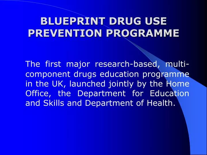 blueprint drug use prevention programme
