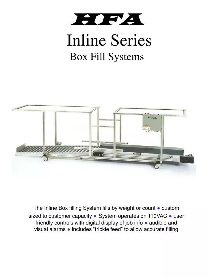 hfa inline series box fill systems