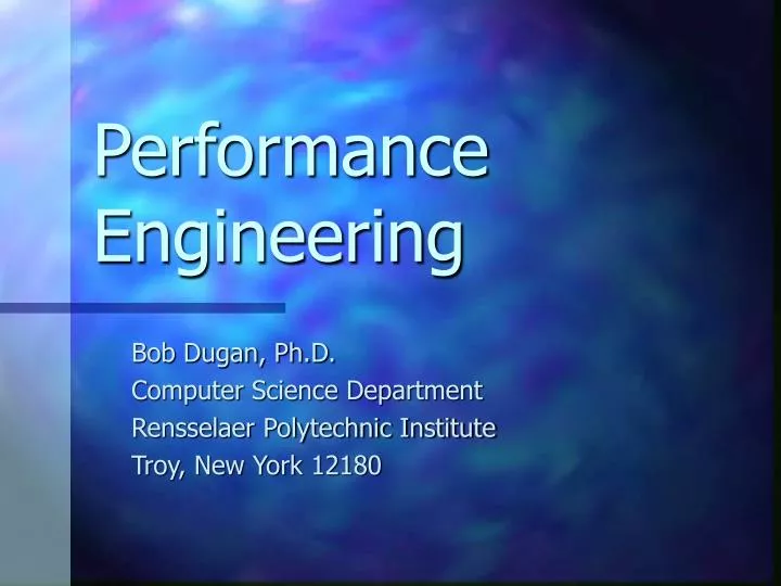 performance engineering