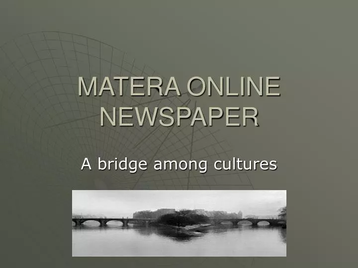 matera online newspaper