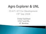 Agro Explorer &amp; UNL - slide 1
